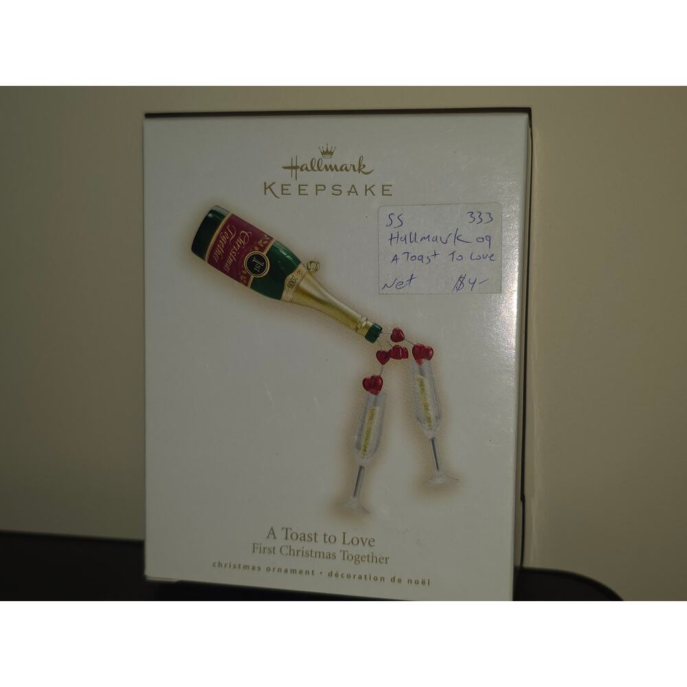 A Toast to Love ~ First Christmas Together ~ Hallmark Keepsake Ornament ~ 2009‎
